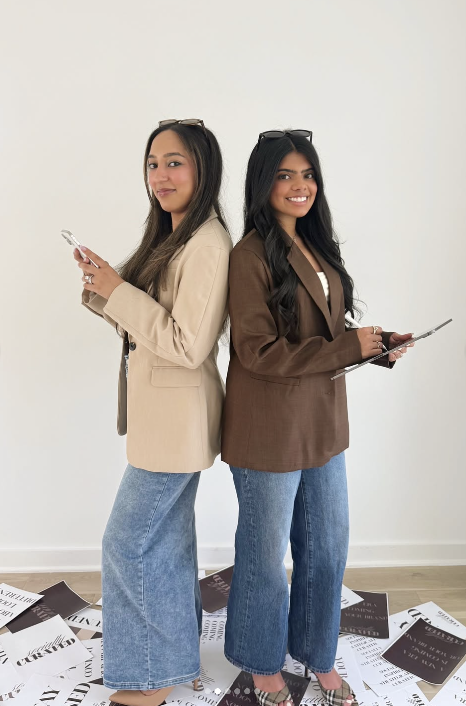 Anum and Alyna, co-founders of Socially Curated